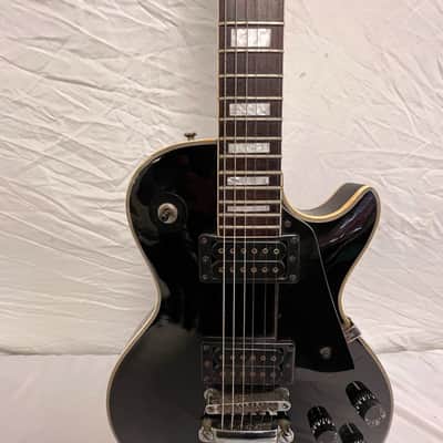 Vintage 70's-80's Memphis Electric Guitar LP in Black image 1
