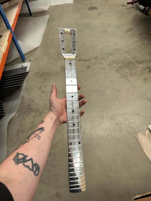 Baguley 3X3 Custom Aluminium Neck 2025 - Polished image 1