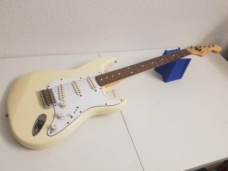 Squier Stratocaster Japan MIJ 1986 Vintage Olympic White 80s E