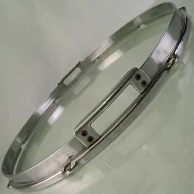 *Slingerland 15" Radio King Resonant Snare Drum Rim/Hoop Chrome Rivets Brass COB image 1