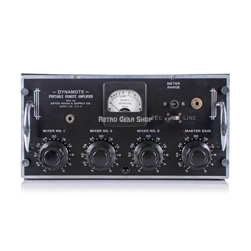Gates Dynamote 3 Channel Tube Preamp Mic Microphone Pre Rare Vintage Mixer image 1