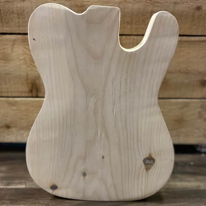 SGM DIY Project Guitar Body Unrouted Spruce image 1