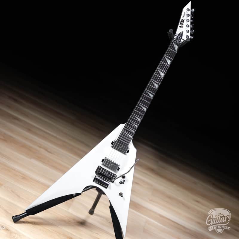 ESP LTD Arrow-1000 Fishman Fluence Floyd Rose Guitar – Pearl White image 1