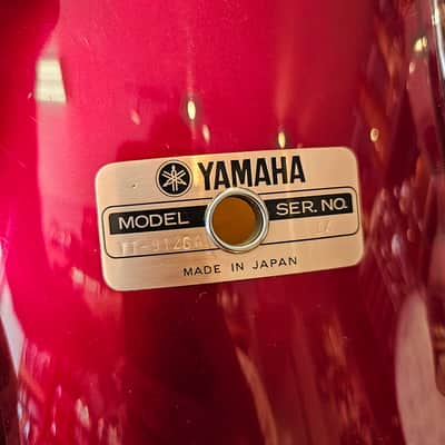 Yamaha 9000 Series Recording Custom Drum Kit 22-16-13-12" in Garnet Red - Birch Shells Made In Japan 1982 image 21