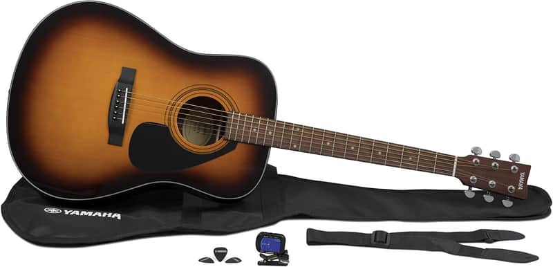 Yamaha Gigmaker Standard Acoustic Guitar Starter Pack - Tobacco Sunburst Finish image 1