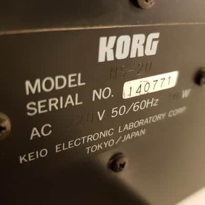 Korg MS-20 vintage analog synthesizer serial no 140771 image 7
