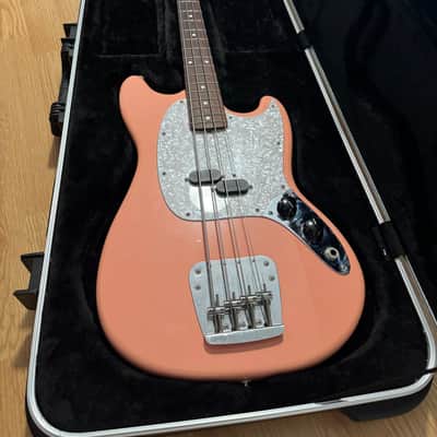 Fender Mustang Bass Made in Japan Reissue Rare Tahitian Coral image 1