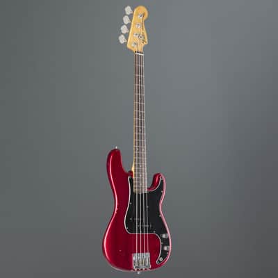 Fender AS Nate Mendel P-Bass RW CAR Candy Apple Red - 4-String Electric Bass image 8