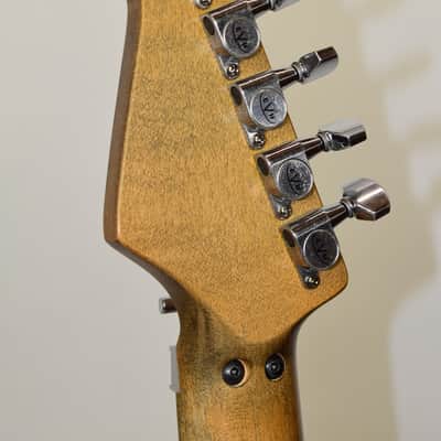 2020 EVH Striped Series Frankenstein Frankie Electric Guitar, Maple Fingerboard, Red with Black Stripes Relic w/ Case image 15