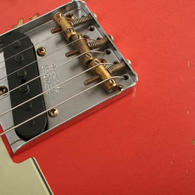 Fender Custom Shop Limited Edition 60 Telecaster Custom Heavy Relic Tahitian Coral over Chocolate 3-Color Sunburst CZ583582 image 11