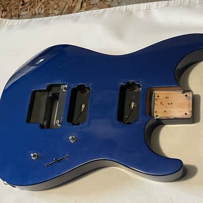 2000's India Jackson JS30 JS Series Dinky Blue Mahogany Guitar Body Floyd Ready image 2