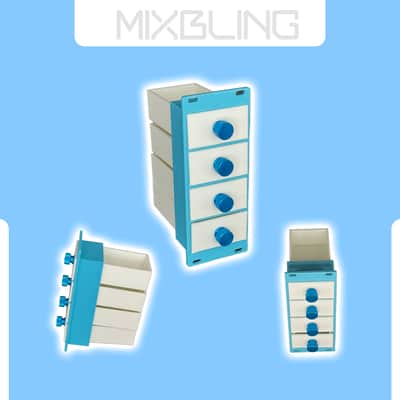 Eurorack - 10hp - 4x Drawer Storage - Cloud image 1