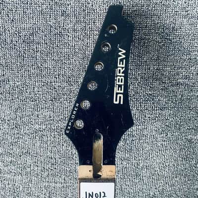 Black Sebrew Guitar Maple Neck, Rosewood Fingerboard 24 Frets image 3