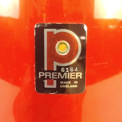 *Premier 22,13,14,16" Polychromatic Red B304 Drum Set 3Ply Birch/Mahogany 70s UK image 21