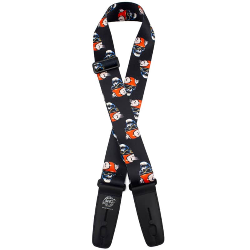 Lock-It Poly Plush Series Guitar Strap, 2" Wide - Cafe Racer image 1