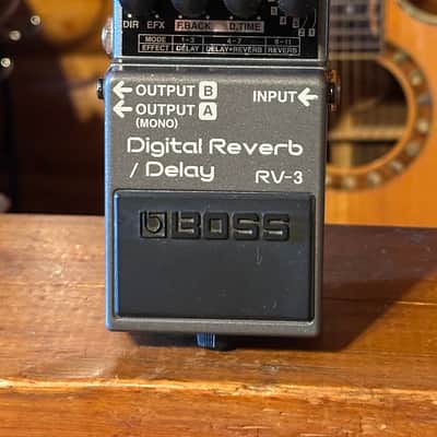Pink Label! Boss RV-3 Digital Reverb/Delay 1997 Metallic Gray