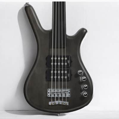 Warwick RockBass Corvette $$ | 5-String | Nirvana Black Transparent Satin | Fretless image 1