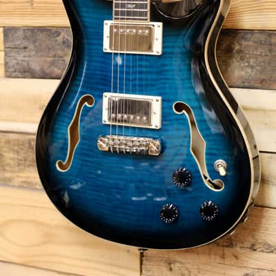 PRS SE Hollowbody II Piezo - Peacock Blue Burst image 2