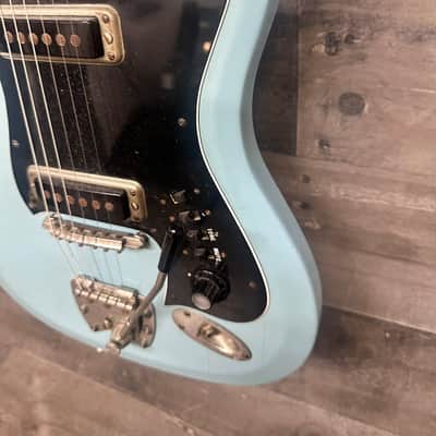 Hagstroom 11 Electric Guitar 1967 Light Blue image 5