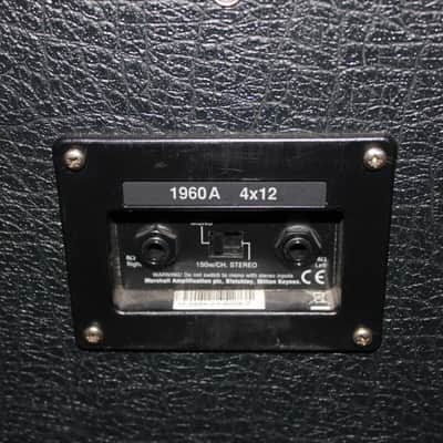 Marshall JCM 800 Lead Series Model 1960A 300-Watt 16ohm 4x12 Cabinet 1980s - Black image 5