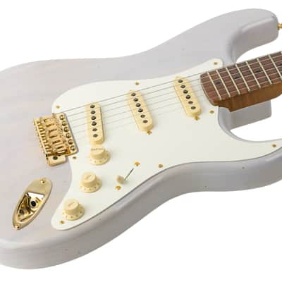 New Fender Custom Shop TRG Exclusive 1956 Stratocaster Journeyman White Blonde w/Closet Classic Hardware #R139173 image 2
