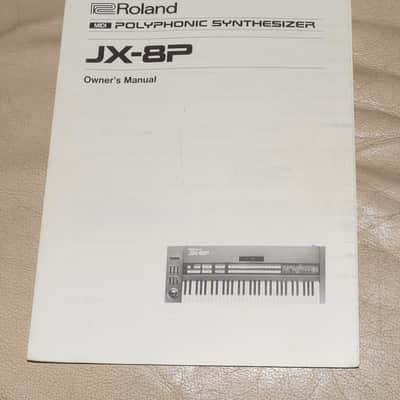 Roland JX-8P Owner's Manual