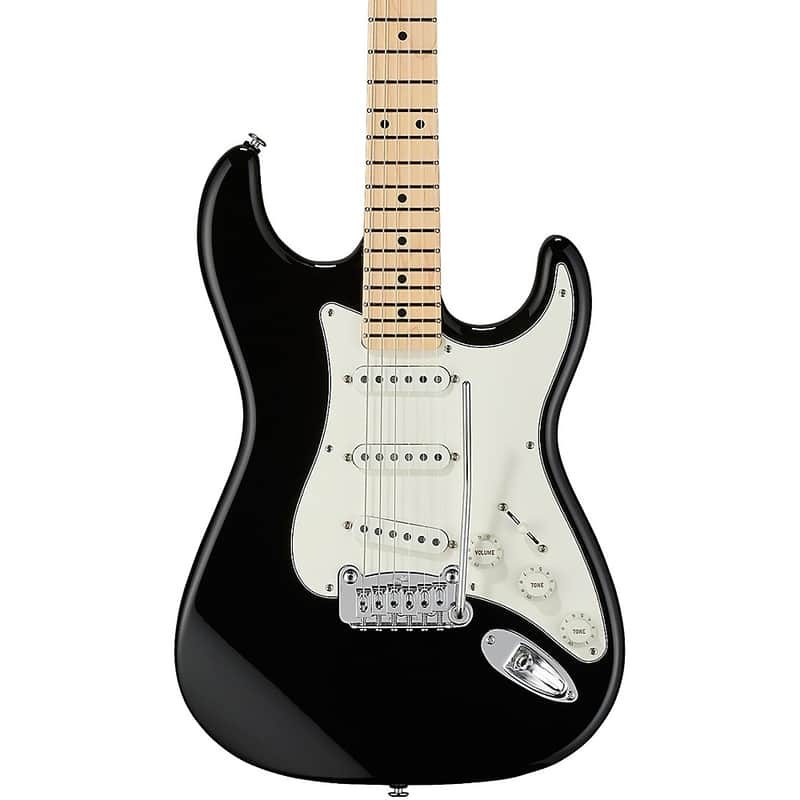 G&L Fullerton Deluxe Legacy Maple Fingerboard Electric Guitar Regular Jet Black image 1