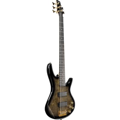 Ibanez GSR205PC Gio SR 5-String Electric Bass - Transparent Pale Black Burst image 4
