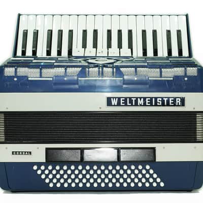 Weltmeister Cordal Accordion 80 Bass made in Germany, New Straps Soft Case for Gift, Vintage Keyboard Piano Accordian Musical Instrument, 2706 image 3