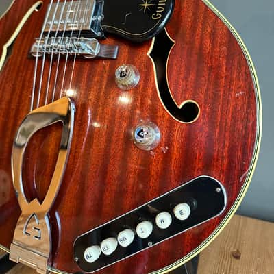 1962 GUILD SF-350 Stratford Starfire in Incredibly Rare All-Mahogany Cherry Finish image 19