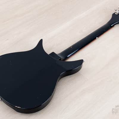 1994 Rickenbacker 350V63 Liverpool Jetglo, Full Scale w/ Hot Toaster Top Pickups, Case image 11