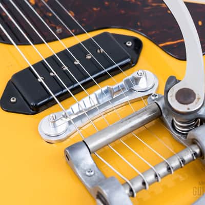 1996 Orville Les Paul Junior Double Cut LPJ-D65 TV Yellow w/ Bigsby B7, Gibson-Licensed Japan image 8