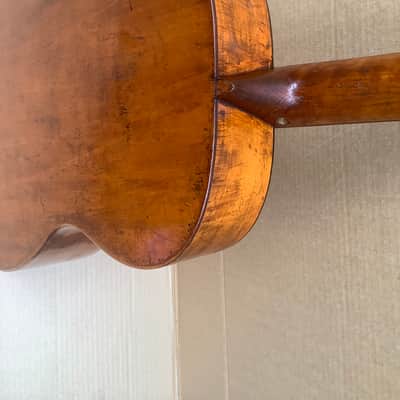 Unknown Vintage antique acoustic guitar solid wood image 16