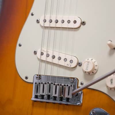 2011 Fender USA American Deluxe Ash Stratocaster - Tobacco Sunburst image 8