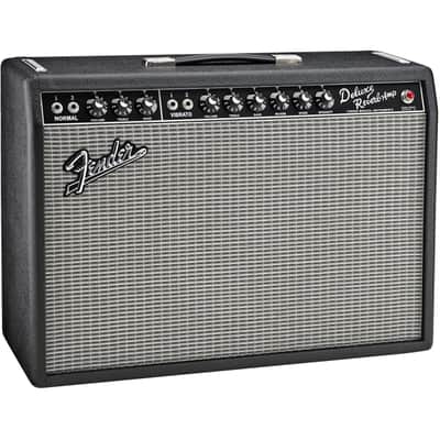 Fender '65 Deluxe Reverb Electric Guitar Tube Combo - Black, 22 Watt image 5