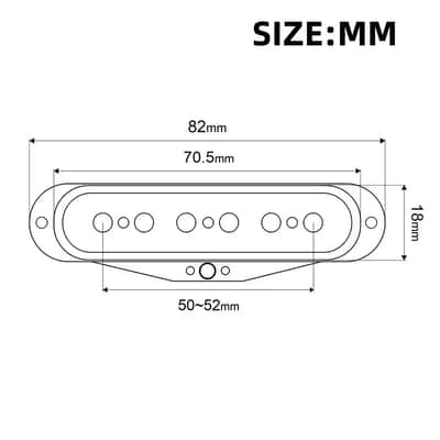 Open Staggered Poles Guitar Alnico 5 Strat Style Pickups Set image 5