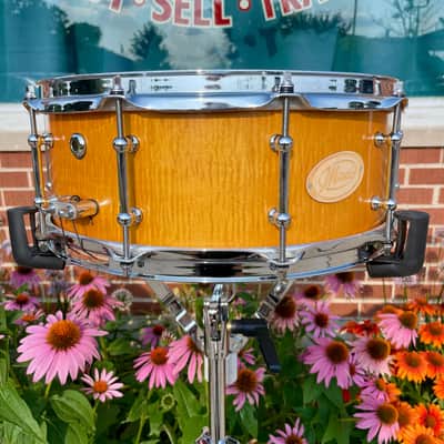 Maelo Drums 5th Anniversary Curly Maple 5.5x14 Snare Drum image 6
