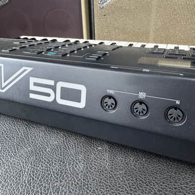 Yamaha V-50 Digital Workstation Synthesizer 61-Key Serived and Cleaned - 1990's image 12