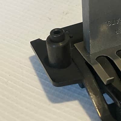 2000's Jackson Dinky Guitars JT-580LP Black Licensed Floyd Rose Tremolo Guitar Bridge image 11