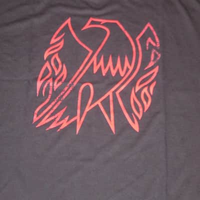 new A+ (with hang tag) genuine Gibson Firebird T-Shirt XL (X-Large), Black with Red Graphic, 60% Cotton / 40% Polyester - short sleeve GIBS-GA-FBBMXL (GA-FBBMXL) UPC # 711106533919 image 3