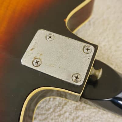 Vintage 1960s Kawai Thinline Hollowbody Sunburst MIJ Teisco Era Player image 21