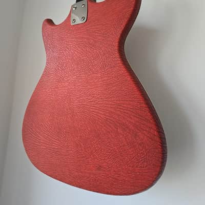 Vintage 1960s Klira Triumphator Electric Guitar - Red Vinyl - Fully Serviced - Pro Setup 1.9mm image 4