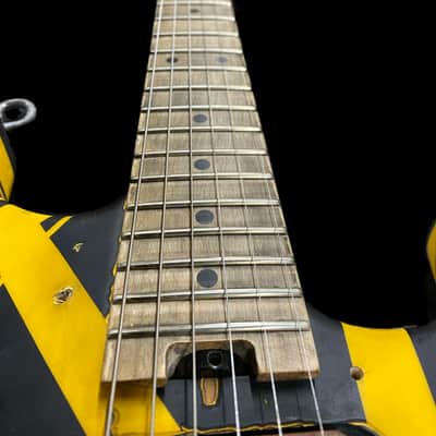 EVH Striped Series Bumblebee black and yellow 2019-2020 Judah Guitars Frankenbee Bumblestein mod image 3