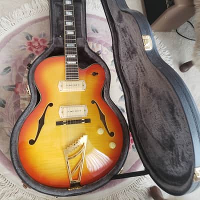 D'Angelico Excel EX-59 17" Hollow Body - Stairstep Tailpiece | Flame Maple Sunburst image 24