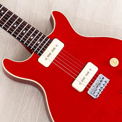 1982 Hamer USA Sunburst Special Double Cut Flame Top Custom Order w/ Lollar P-90s, Case image 7