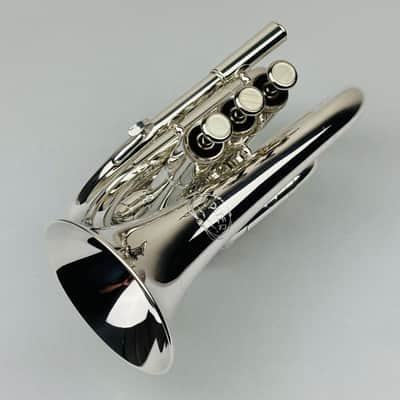 Jupiter JPT-416 Bb Pocket Trumpet that is Silver Plated and in Mint Condition! image 20