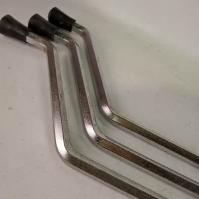 Rogers 3x Floor Tom Drum Hex Legs Swivomatic Powertone/Holiday Chrome Vintage60s image 2