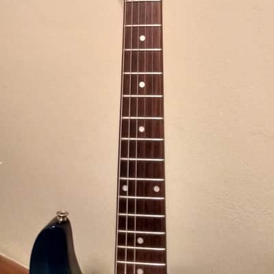 Jay Turser Double Cut Set Neck Dark Blue dual humbucker pickups image 3