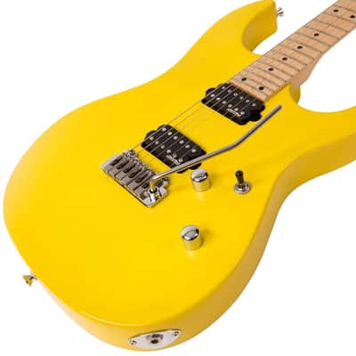 Burny Yellow Heart Jr. YH-JR Mini Guitar (Hide X Japan Signature