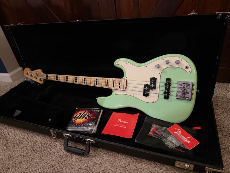 Fender FSR Deluxe Precision PJ Bass + Fender Hardshell Locking Case, Strings, and Accessories image 1